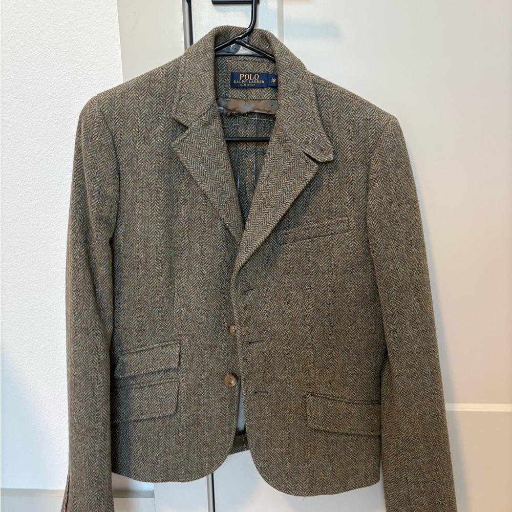 Ralph Lauren Herringbone Blazer in Brown